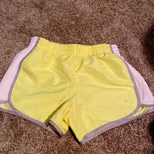Yellow Danskin athletic shorts